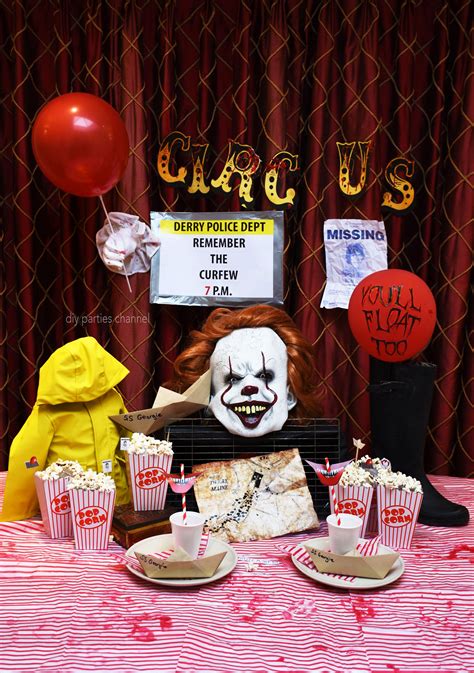 pennywise party ideas|Pennywise Themed Halloween Party .